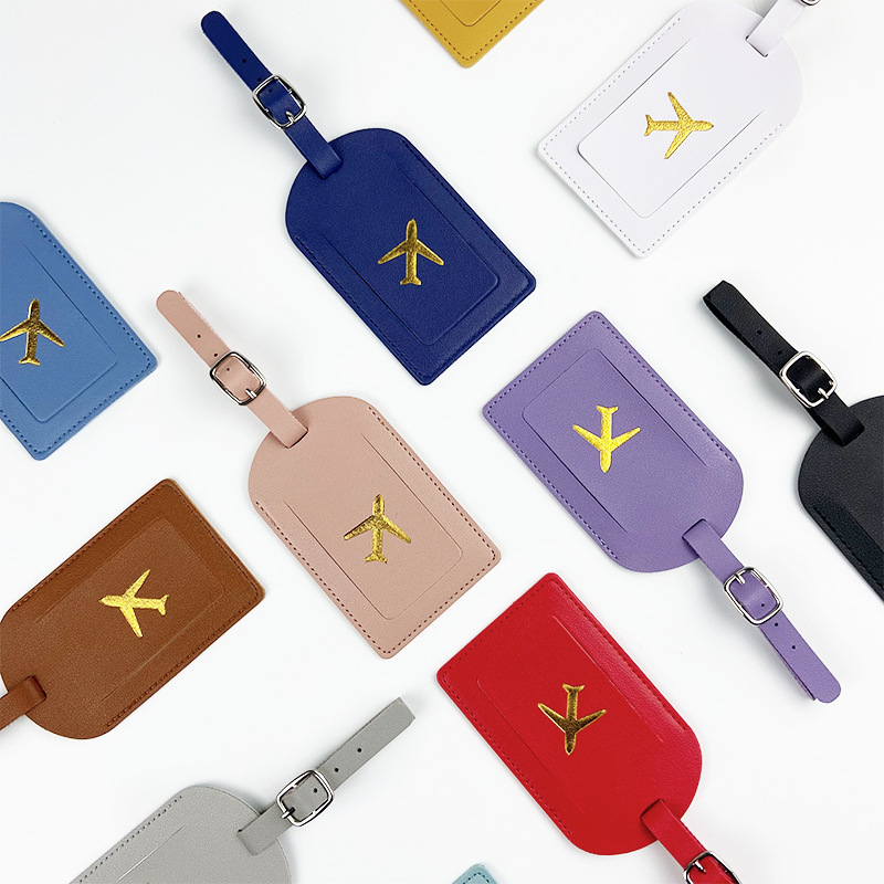 Women'S Accessories Wallet - 男性と女性のためのカラフルな合成皮革の荷物タグ,名前のカード,トラベルバッグ