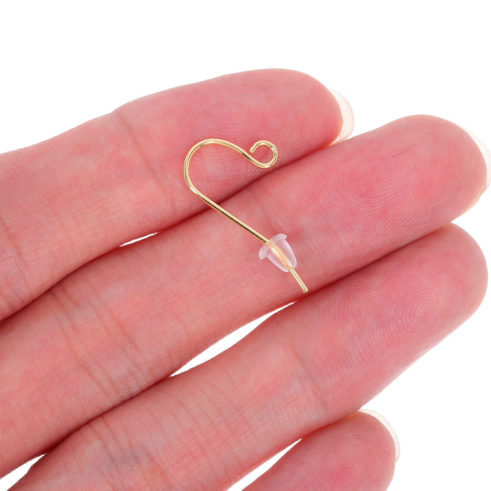 Women'S Ear Accessories - イヤリング製作キット1セット 手作りV字型フック イヤーストッパー 安全なDIYジュエリー用品 女性用クラフトアクセサリー