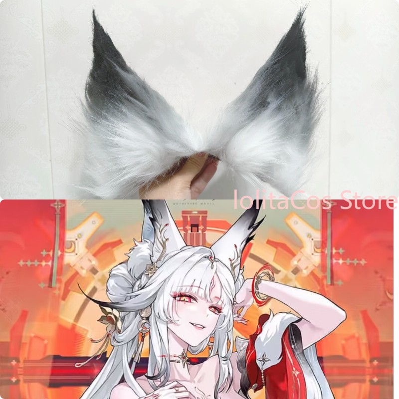 Women'S Ear Accessories - Wuthering Waves Hsin 手作りコスプレ小道具ふわふわキツネ耳ロールプレイコミコンアクセサリーヘアピンギフト女性ハロウィン
