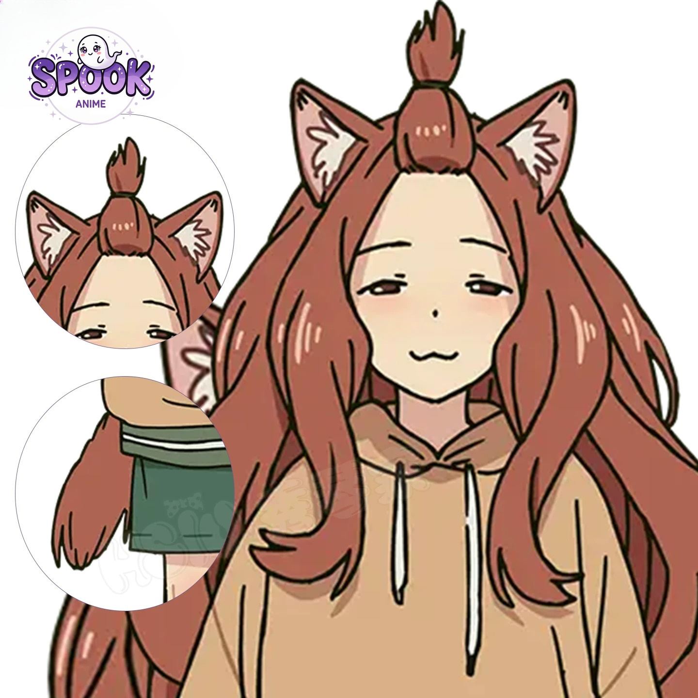 Women'S Ear Accessories - ブラウンロングウィッグ マスコ・ヤクネコ・ヤニネコ コスプレ 猫耳 ロールプレイ ヘアアクセサリー