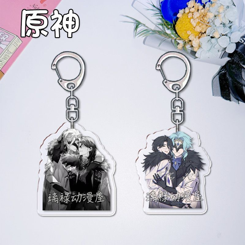 Women'S Accessories Jewelry - 2 個原神インパクトキーホルダー女性用アクセサリーバッグドクターレグラターキーホルダージュエリーファンギフト