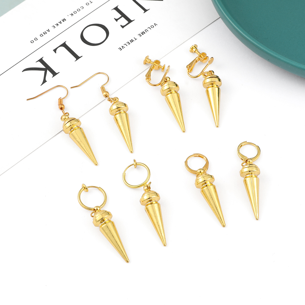 Women'S Ear Accessories - ファッションアニメゴールデンカラー千枚通し針ミニマリストイヤリングコスプレジュエリー絶妙な個性イヤークリップアクセサリー女性用