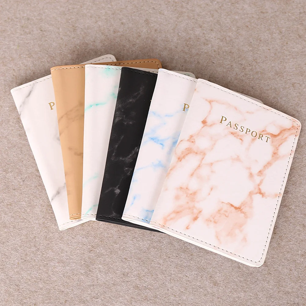 Women'S Accessories Wallet - 女性男性パスポートカバー Pu レザー大理石スタイル旅行 ID クレジットカードパスポートホルダーチケット保護パケットバッグ財布ポーチ