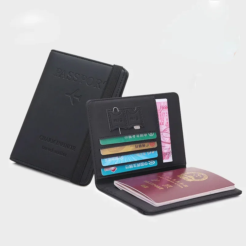 Women'S Accessories Wallet - 女性男性旅行パスポートホルダーカバーケース Pu レザークレジット ID カードホルダーケースチケット保護財布バッグ