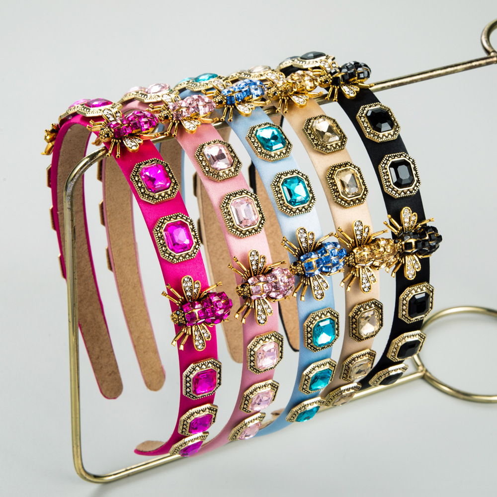 Women'S Accessories Accessorize - ヘミングヘッドバンドファッション気質バロックヘアアクセサリーハイセンスラインストーン象嵌蜂飾りヘッドバンドヘアアクセサリー