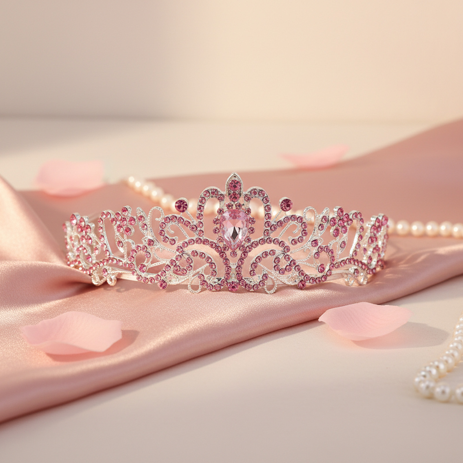 エレガントなブライダルクラウンキラキララインストーンティアラ - Women'S Accessories Jewelry のレビューと価格