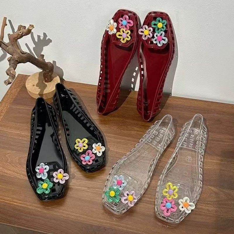 中空かわいいドーパミンシューズシックな手作りフラワーゼリーシ - Women'S Accessories Jewelry のレビューと価格