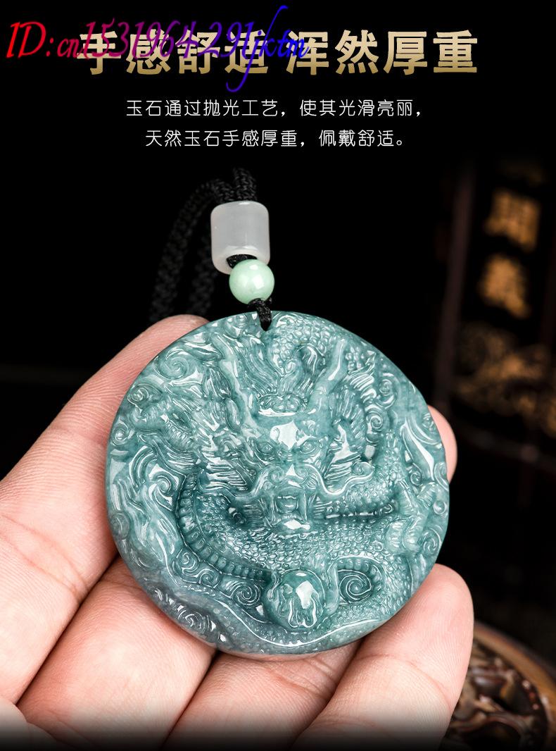 ビルマ翡翠ドラゴンペンダントネックレス女性へのギフトファッシ - Women'S Accessories Jewelry のレビューと価格