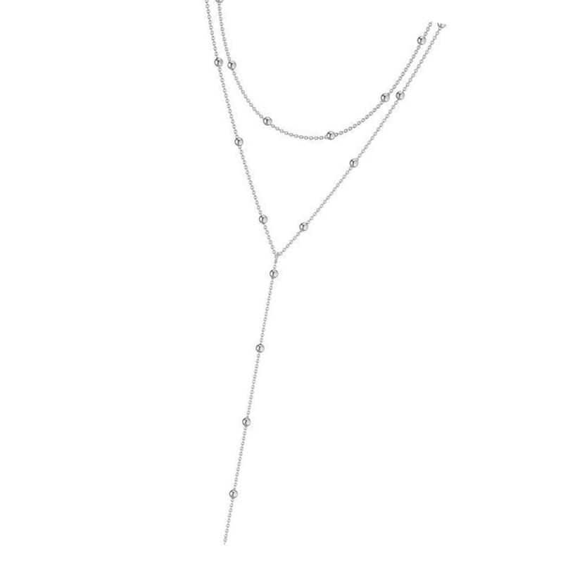J78F スタイリッシュな複数ストランド チェーン ネックレ - Women'S Accessories For Formal Wear のレビューと価格
