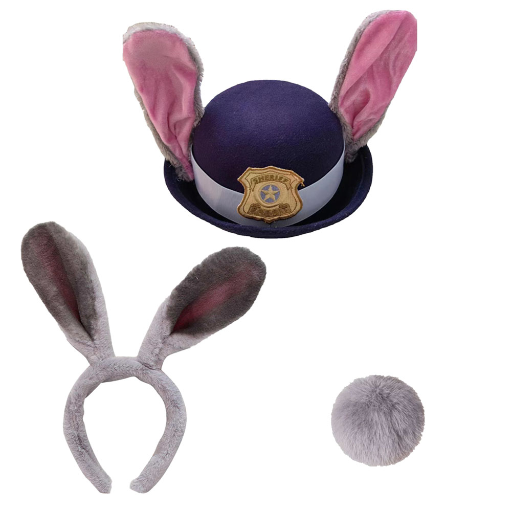 ファンタジア ジュディ・ホップス帽子女性コスプレウサギの尾耳 - Women'S Ear Accessories のレビューと価格