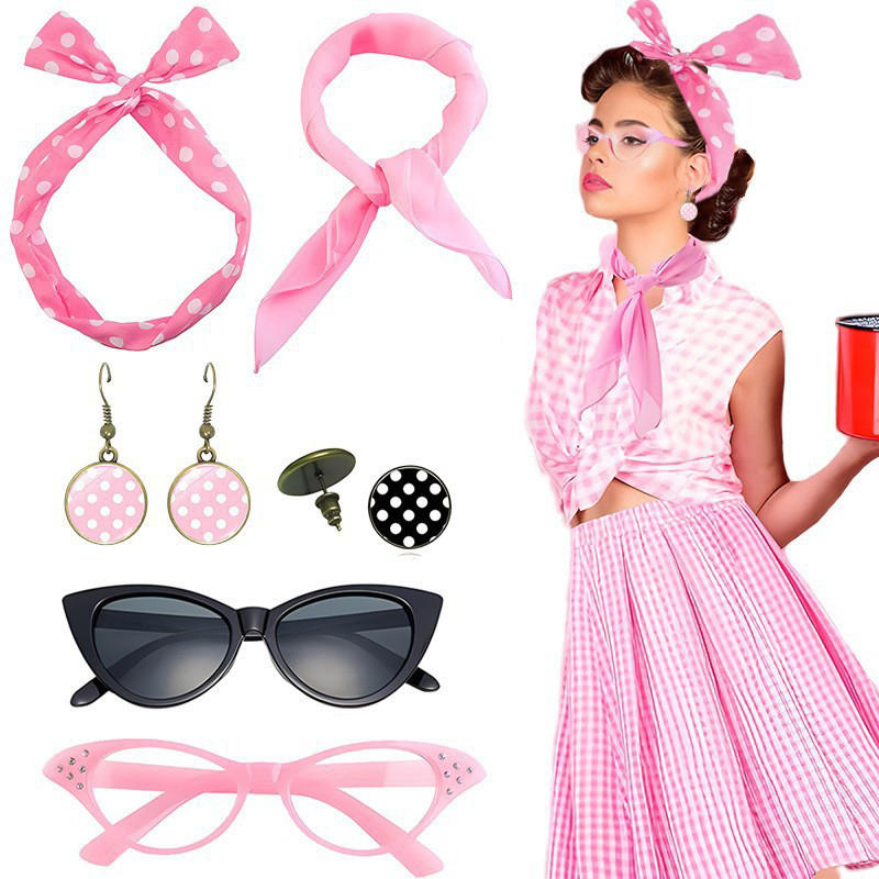 1950年代ファンシードレスコスチュームアクセサリーセット女 - Women'S Accessories In The 1950S のレビューと価格
