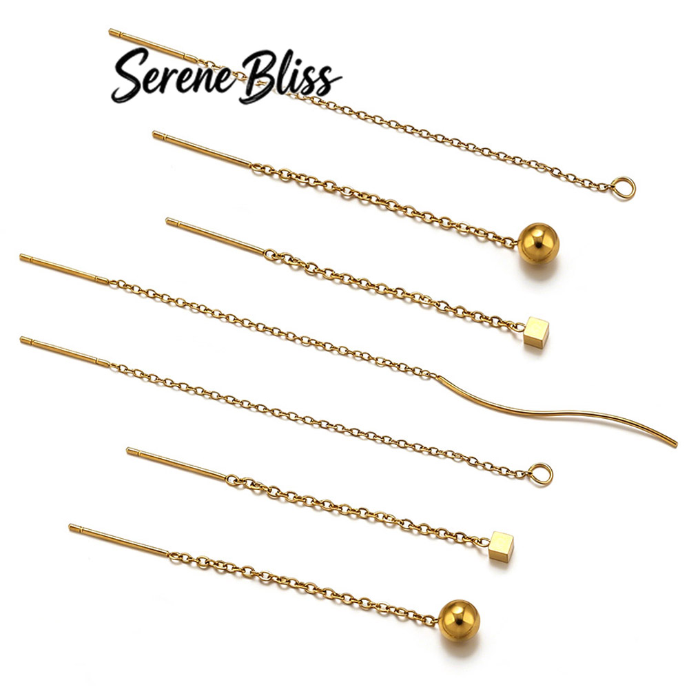 10 個ステンレス鋼ロングイヤーラインイヤリングボールダング - Women'S Ear Accessories のレビューと価格