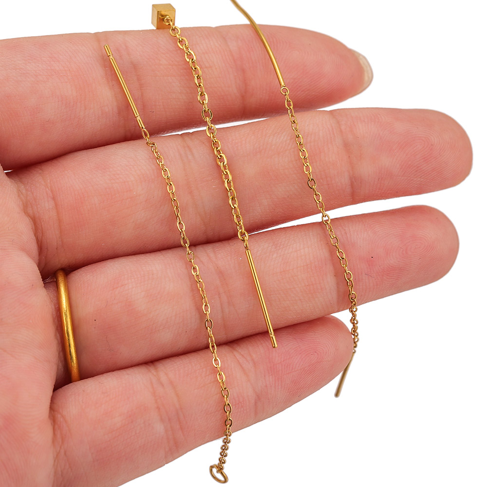 10 個ステンレス鋼ロングイヤーラインイヤリングボールダング - Women'S Ear Accessories のレビューと価格