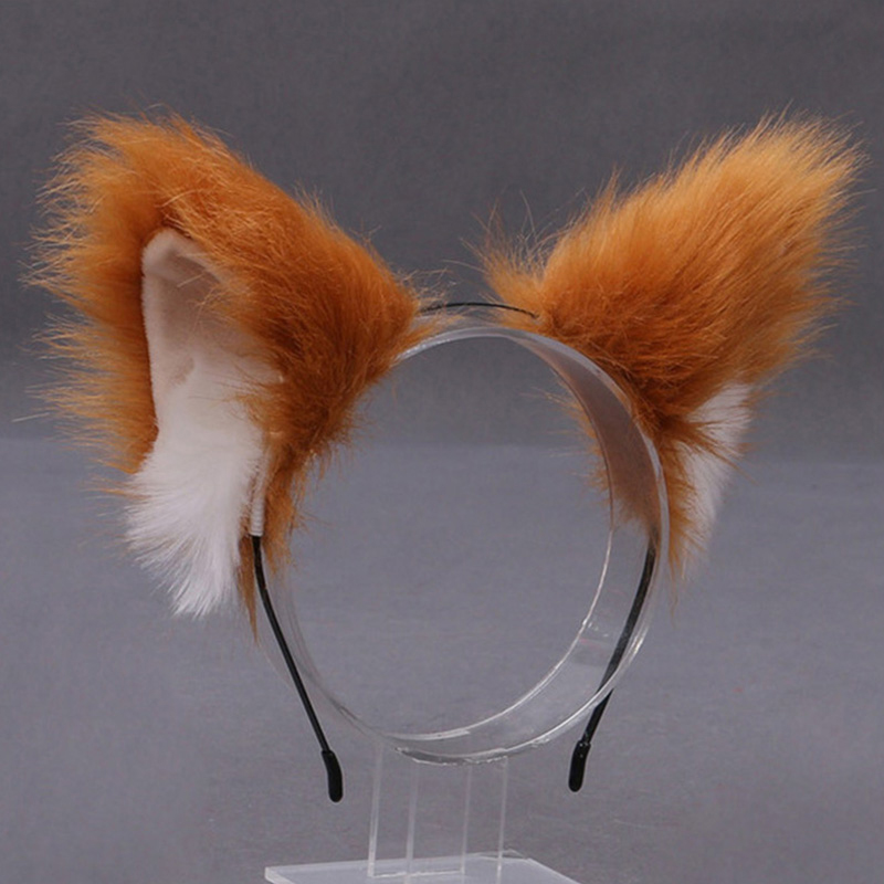ふわふわキツネ猫耳ぬいぐるみヘッドバンドソフト毛皮のようなヘ - Women'S Ear Accessories のレビューと価格