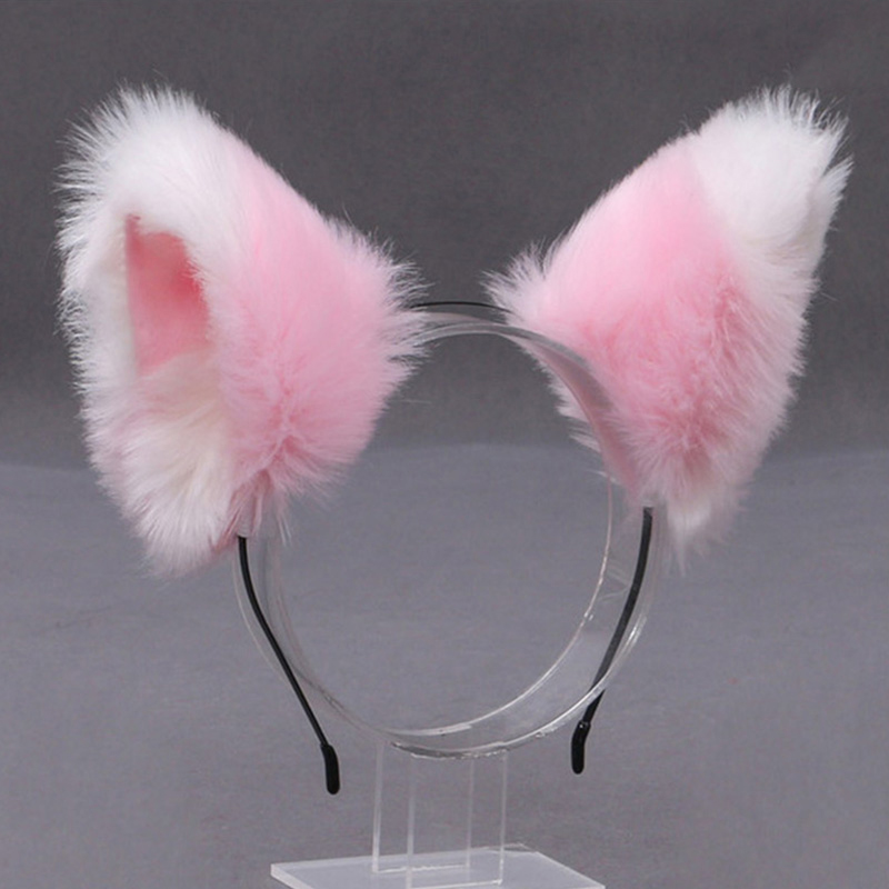 ふわふわキツネ猫耳ぬいぐるみヘッドバンドソフト毛皮のようなヘ - Women'S Ear Accessories のレビューと価格