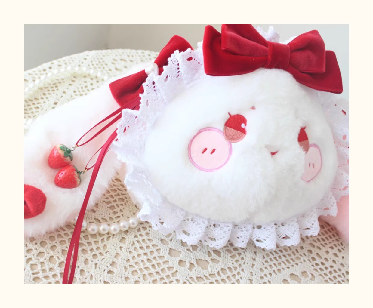 ロリータ 大容量 ソフトガール イチゴウサギ パールチェーン - Women Accessories Chain のレビューと価格