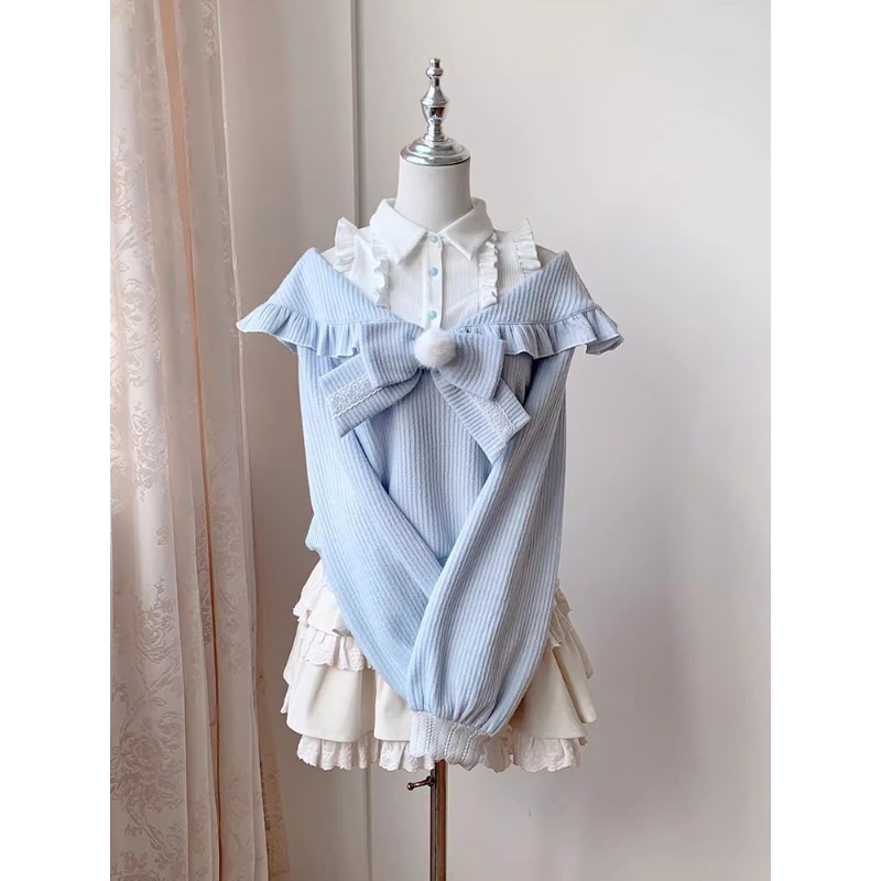 可愛いソフトガールロリータ2ピースセット レディース 秋 オ - Layered Necklace Set のレビューと価格