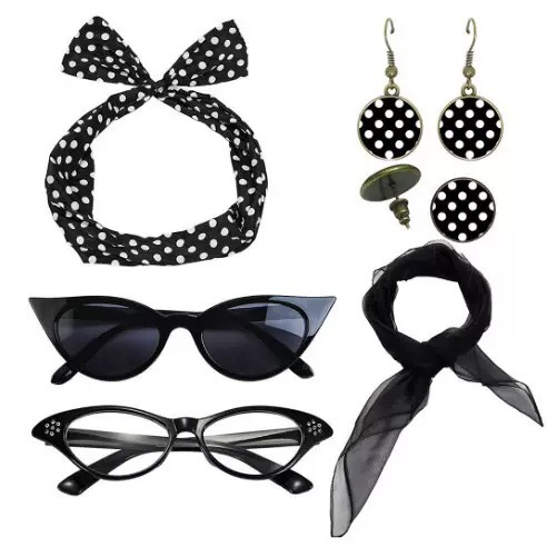 1950年代レトロパーティーコスプレドレスアップキャットアイ - Women'S Accessories In The 1950S のレビューと価格