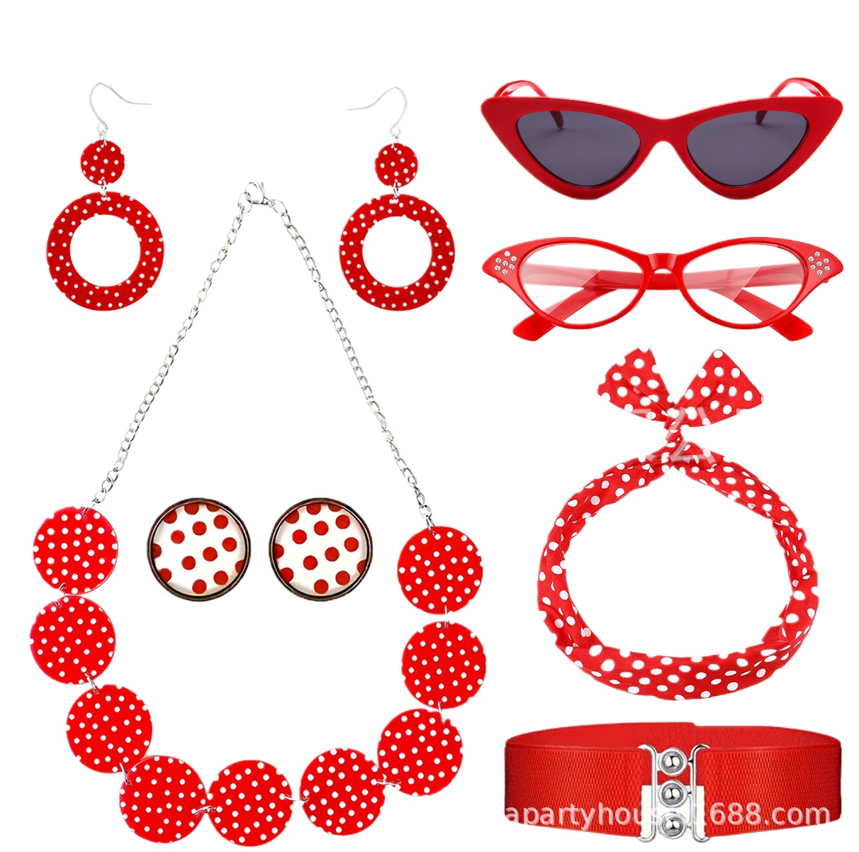 50 年代 80 年代ディスコパーティーコスチュームアクセサ - Women'S Accessories In The 1950S のレビューと価格