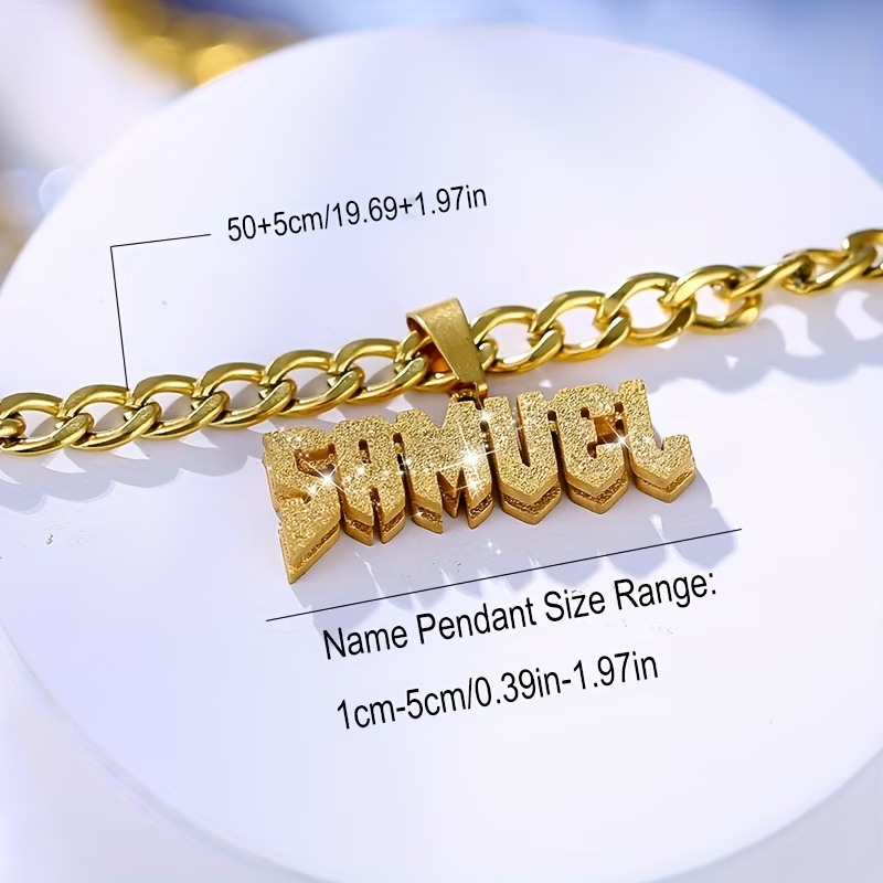 カスタムネームダブルレイヤーネックレス 304ステンレス鋼製 - Layered Necklace Set のレビューと価格
