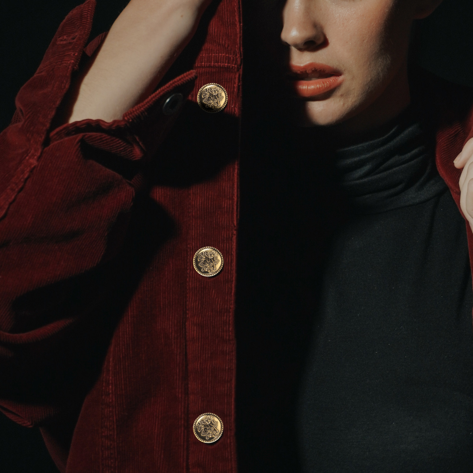 2個入りシャツボタンカバー ヴィンテージローズデザイン エレ - Women'S Accessories For Formal Wear のレビューと価格