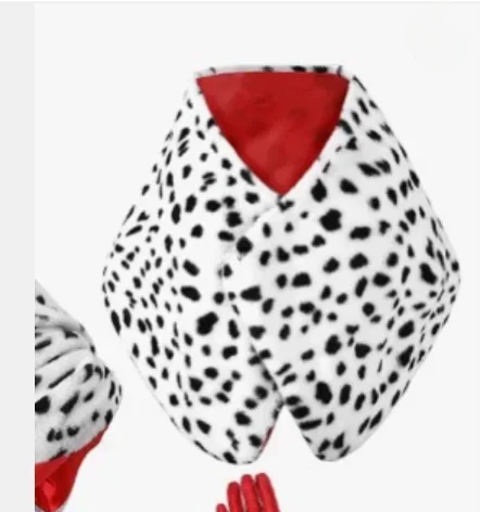 女性ハロウィンデビルコート衣装ダルメシアンショールまたはスカ - Women'S Accessories In The 1950S のレビューと価格