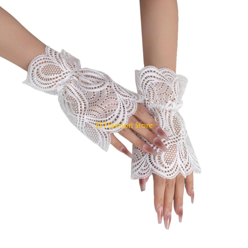 Y5GC レース取り外し可能な袖袖口レイヤードアーム装飾スリ - Women'S Accessories For Formal Wear のレビューと価格
