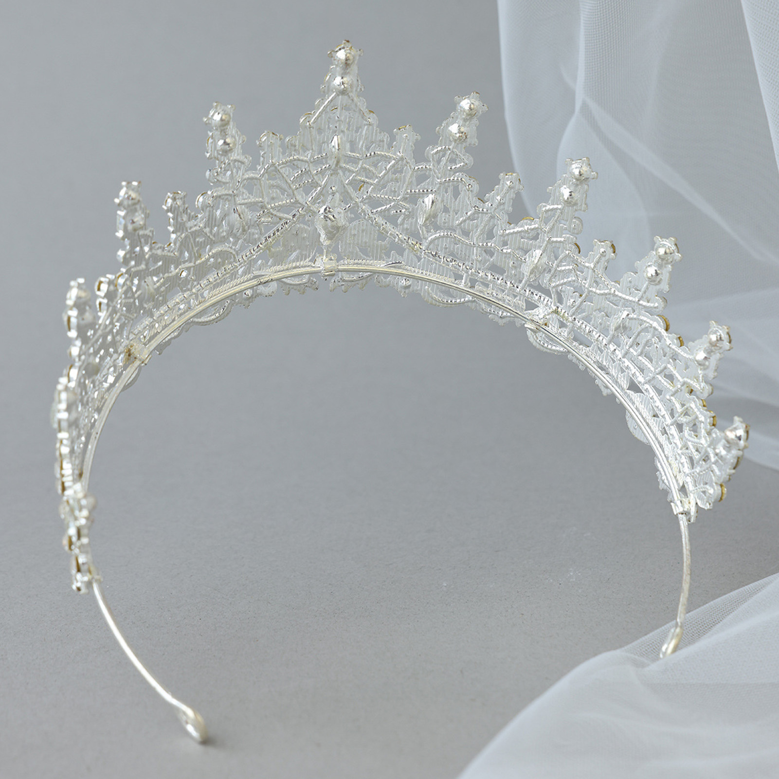 ブライダルヘッドピース キラキラ輝くラインストーンクラウン  - Women'S Accessories Jewelry のレビューと価格