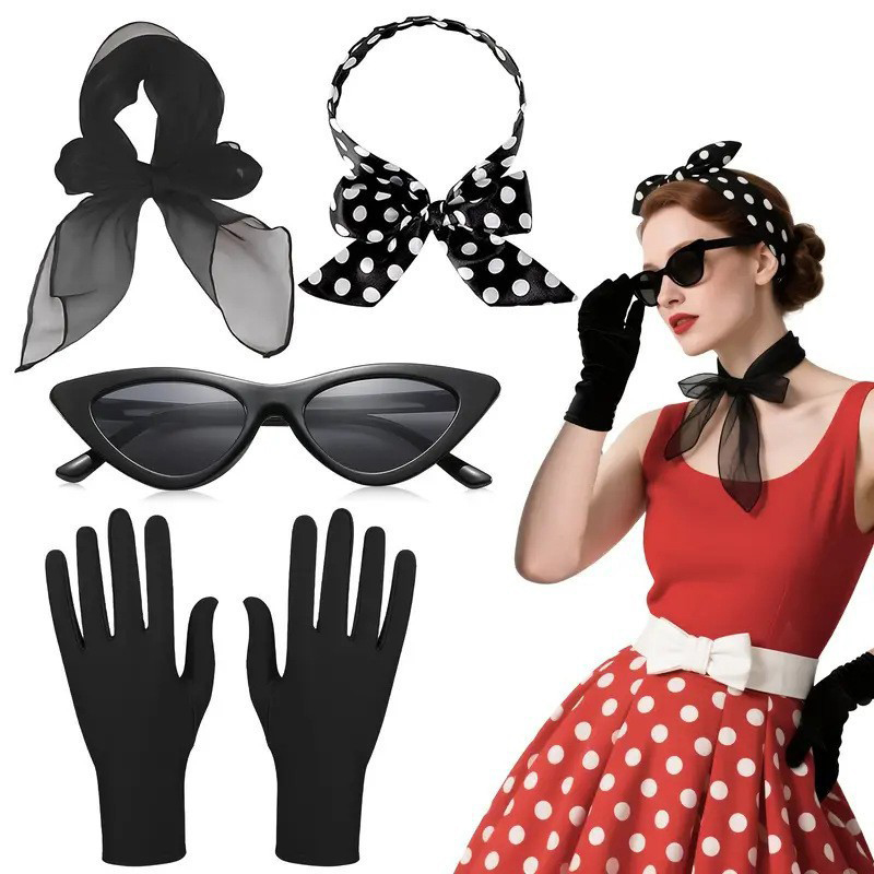 50 年代のレトロなコスチュームアクセサリー女性 1950  - Women'S Accessories In The 1950S のレビューと価格