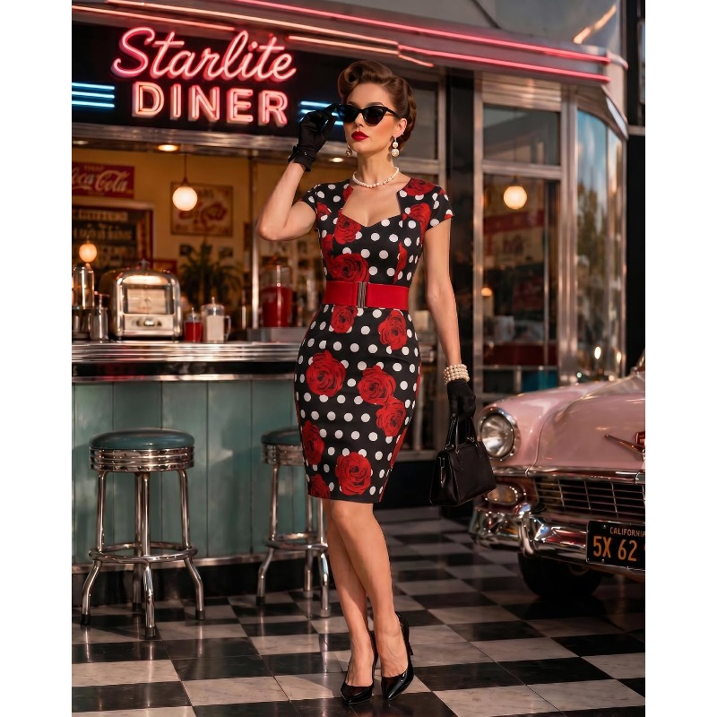 10 ピース/セット レディース レトロ 1950 年代ドレ - Women'S Accessories In The 1950S のレビューと価格