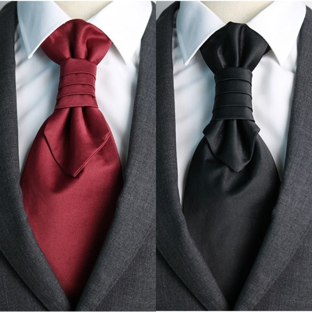 高級ジャカード花柄ネクタイアスコットグラヴァタス新郎ネックウ - Women'S Accessories For Formal Wear のレビューと価格