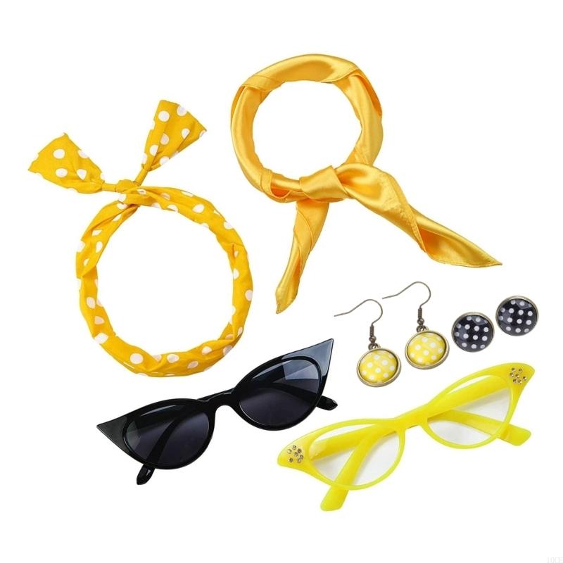 8 個 50 年代コスチュームアクセサリーセットシフォンスカ - Women'S Accessories In The 1950S のレビューと価格